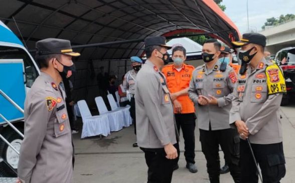 Wakapolda Jabar Kunjungi Pos Pelayanan 1 Gate Tol Padalarang