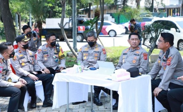 Wakapolda Jabar Tinjau Pos Pelayanan Ops Ketupat Lodaya 2022 di Rest Area 207A Tol Palikanci