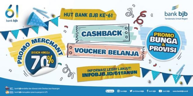 Berikut Promo Produk dan Merchant di HUT bank bjb ke-61 Tahun