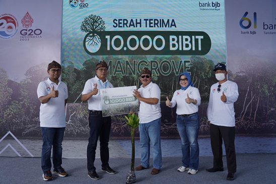 Dua Dekade APU PPT Indonesia, bank bjb Tanam 2.061 Pohon Mangrove