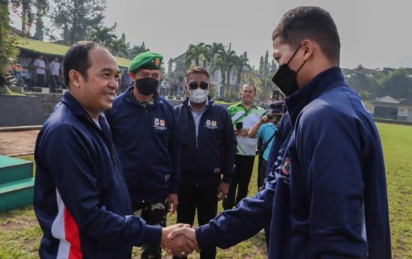 Plt Wali Kota Cimahi Kukuhkan 497 Tim Pelatda dan Tes Atlet yang Akan Berlaga di PORPROV XIV Jabar 2022