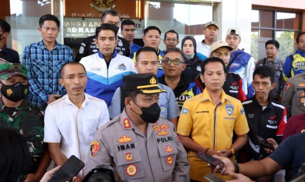 Polisi Gelar Deklarasi Pembubaran Geng Motor di Kabupaten Bogor