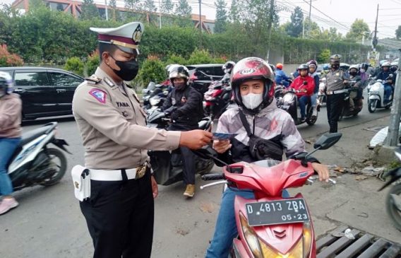 Hari Ketiga Operasi Patuh Lodaya 2022, Polisi Berikan 176 Kali Teguran