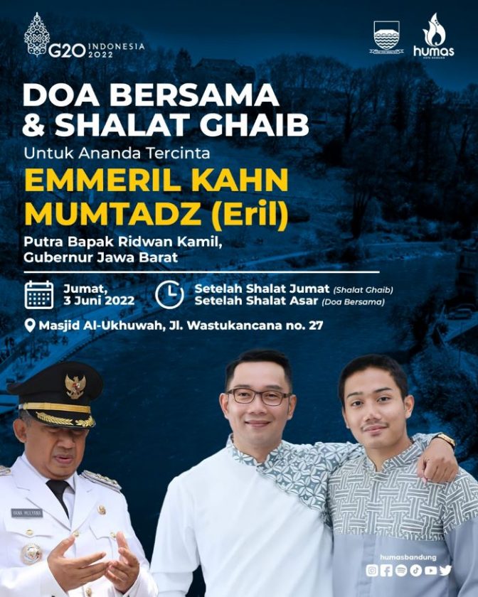 MUI Jabar Keluarkan Surat Edaran, Jutaan Doa Dikirim dari Bandung untuk Eril