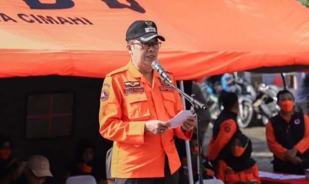 Peringatan HKB Tahun 2022, Pemkot Cimahi Gelar Simulasi Bencana