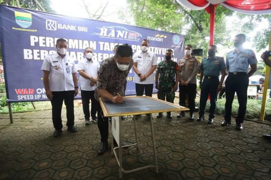 Tedy Rusmawan Hadiri Peresmian Taman Panatayuda Bersih Narkoba
