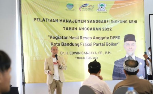 Edwin Senjaya Harapkan Pelatihan Manajemen Sanggar Tambah Skill dan Produktivitas Penggiat Seni