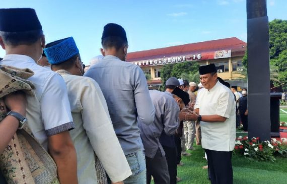 Kapolda Jabar Laksanakan Sholat Ied Idul Adha 1443 H di Mapolda Jabar