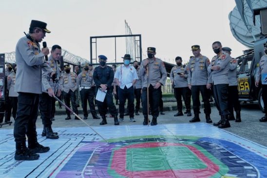 Wakapolda Jabar Pimpin Gladi Kesiapan Pengamanan Laga Persib Bandung Lawan Madura FC di GBLA