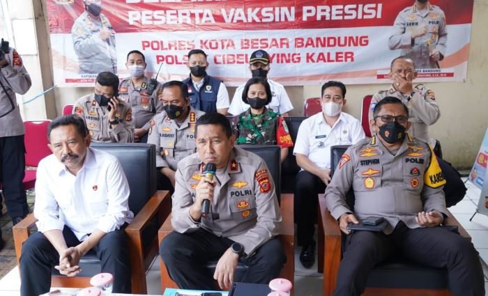 Wakapolda Jabar Tinjau Vaksinasi Covid-19 di Jajaran Polda Jabar