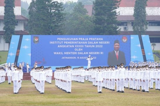 Wakapolda Jabar Hadiri Pengukuhan Praja Pertama IPDN Angkatan XXXVIII Tahun 2022