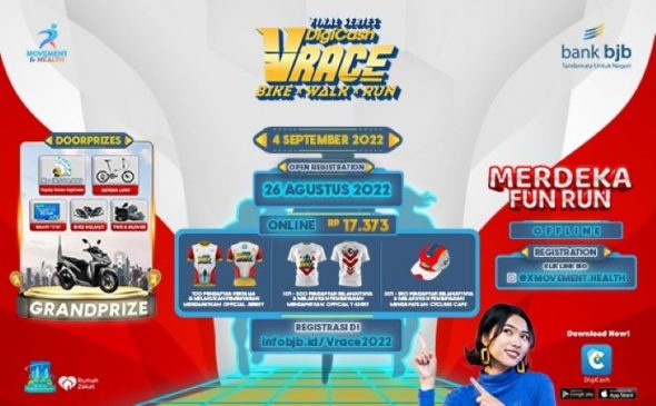 bank bjb Akan Gelar DigiCash Vrace Bike, Walk & Run Final Series Bulan September