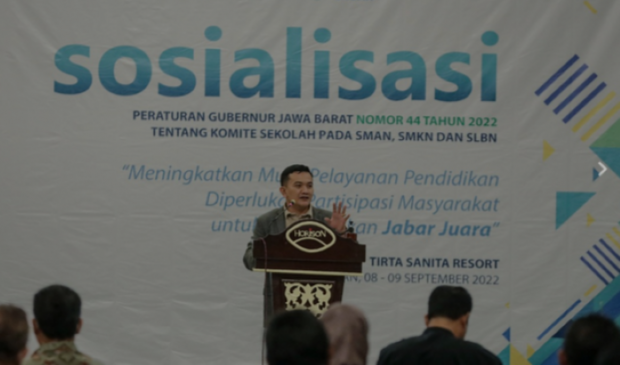 Dedi Supandi Sosialisasikan Pergub Nomor 44 Tahun 2022 Tentang Komite Sekolah