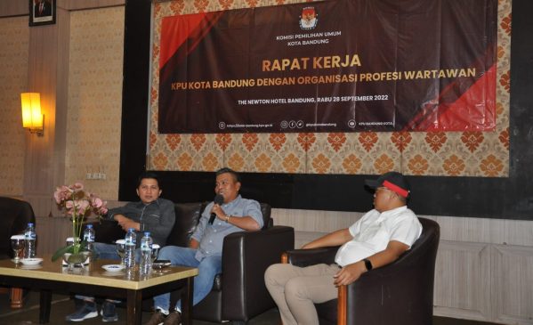 KPU Kota Bandung Gelar Rapat Kerja Bersama PWI Kota Bandung