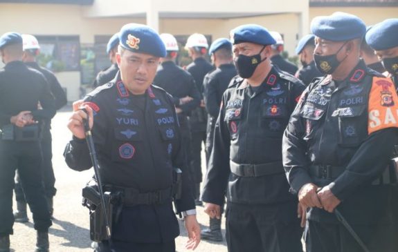 Ini Pesan Dansat Brimob Polda Jabar Saat Pimpin Apel Siaga Bencana