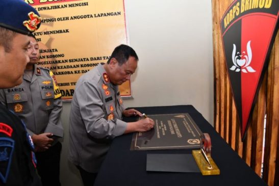 Kapolda Jabar Resmikan Lapangan Tembak Sat Brimob Polda Jabar