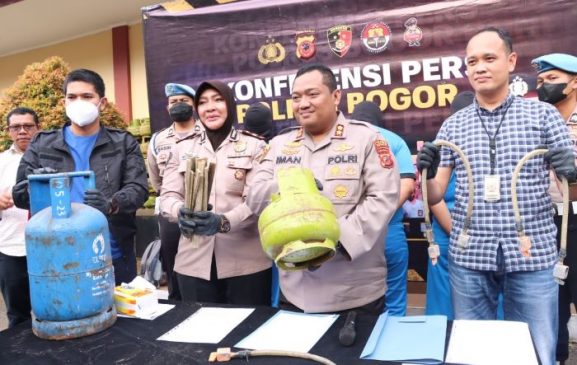 Polisi Ungkap Para Pelaku Pengoplosan Tabung Gas Bersubsidi di Bogor