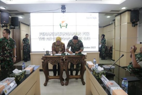 bank bjb-TNI AD Tandatangani Kerja Sama Pemanfaatan Jasa Layanan Perbankan