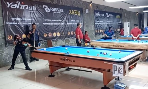 Duet Atlet Cabor Biliar Kota Cimahi Gagal Melaju Babak Selanjutnya di Nomor 8 Ball Double Junior Putra