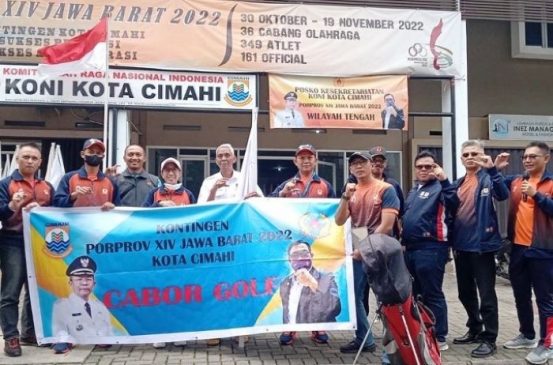 KONI Cimahi Lepas Kontingen Golf untuk Berlaga di Porprov XIV Jabar