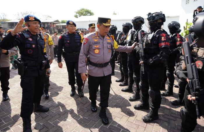 Kapolri Beri Semangat ke Jajaran Brimob Jaga KTT G20