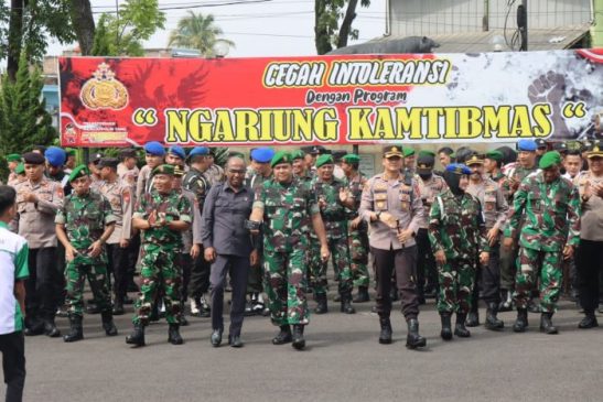 Sinergitas TNI-Polri, Laksanakan Apel Gabungan Tingkat Kabupaten Garut