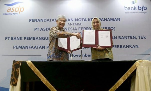 bank bjb-PT ASDP Indonesia Ferry MoU Pemanfaatan Produk dan Jasa Layanan Perbankan