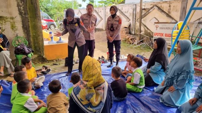 Bermain Ceria Bersama, Polri Berikan Trauma Healing Kepada Anak-Anak Pasca Gempa Cianjur