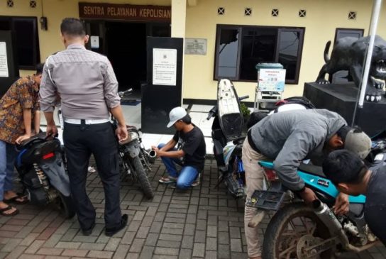 Kegiatan Operasi Pekat Lodaya 2022, Polri Amankan Miras dan Knalpot Bising