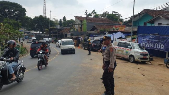 Polri Lakukan Gatur Lantas di Daerah yang Terdampak Gempa Cianjur