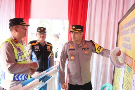 Polri Tinjau Kesiapan Pos Pengamanan Operasi Lilin Lodaya 2022 di Sukabumi Kota