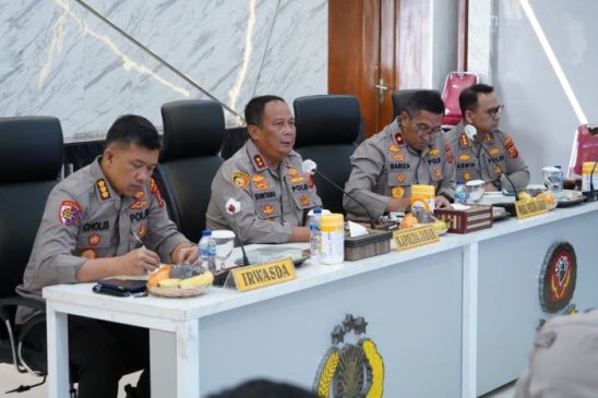 Kapolda Jabar Pimpin Rapat Perkembangan Situasi Kamtibmas di Kota Bandung dan Kota dan Kabupaten Wilayah Hukum Polda Jabar