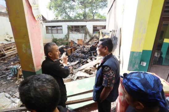 Ketua DPRD Kota Bandung Tinjau SDN Sukapura, Harapkan Sekolah Terapkan Mitigasi Bencana