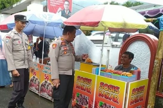 Marak Cikibul, Sambangi Pedagang, Polisi Imbau Warga untuk Tidak Jajan Sembarangan