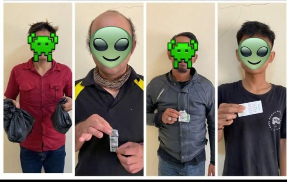 Polisi Amankan 4 Orang Penyalahgunaan Obat Trihexyphenidyl di Kuningan