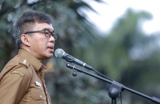 Yesa Sarwedi Pimpin Apel Pagi Perdana Tahun 2023