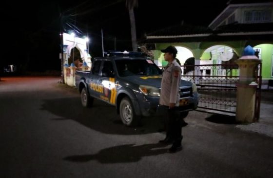 Polisi Rutin Lakukan Kegiatan Patroli Sahur saat Ramadhan di Cantigi