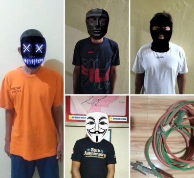Sebanyak 4 Orang Pelaku Pencurian Pipa Milik PT Pertamina Berhasil Diamankan Polisi