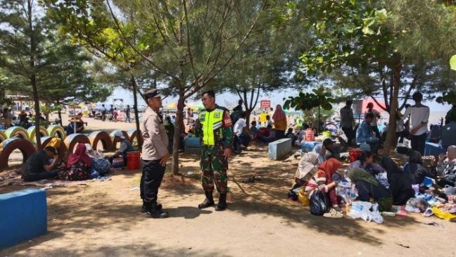 Polisi Lakukan Pengamanan di Objek Wisata Pantai Bali dan Tirta Ayu
