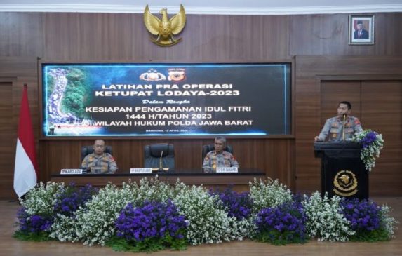 Wakapolda Jabar Buka Acara Pelathihan Pra Ops Ketupat Lodaya 2023