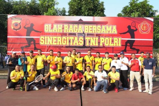 Polda Jabar Gelar Olahraga Bersama, Tingkatkan Sinergitas TNI dan Polri