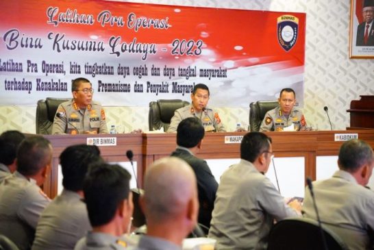 Wakpolda Jabar Pimpin Pembukaan Pelatihan Pra Ops Bina Kusuma Lodaya Tahun 2023