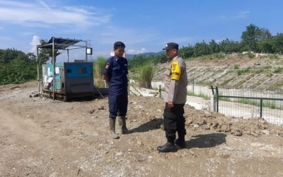Polisi Lakukan Pengamanan di Lokasi Proyek KCJB Bersama Security SGI