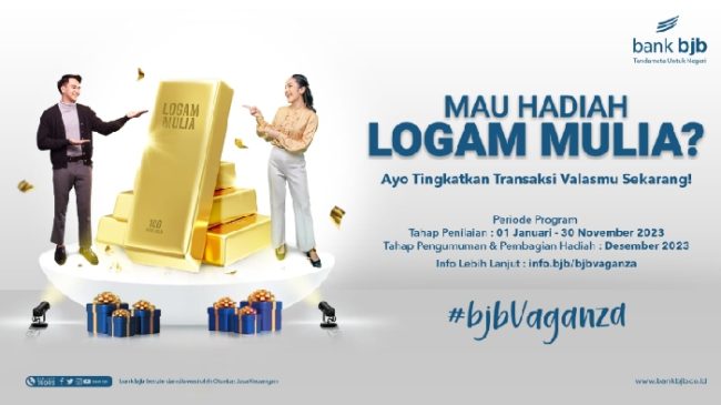 Nasabah bank bjb Lakukan Transaksi Valuta Asing, Berkesempatan Dapat Hadiah Logam Mulia