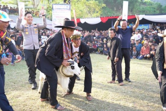 Kapolda Jabar Tutup Seni Ketangkasan Domba Garut Piala Kapolda Jabar dan Berikan Tali Asih