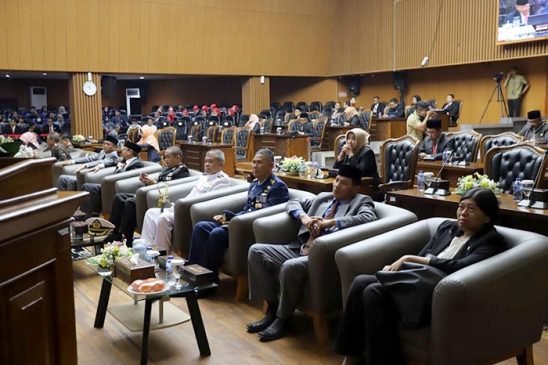 DPRD dan Forkopimda Kota Bandung Menyimak Pidato Kenegaraan Jelang HUT RI