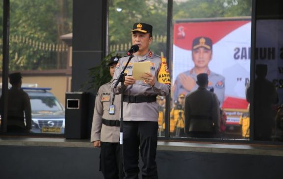 Humas Polri Gelar Pasukan Kesiapan Satgas Humas Pengamanan Pemilu 2024