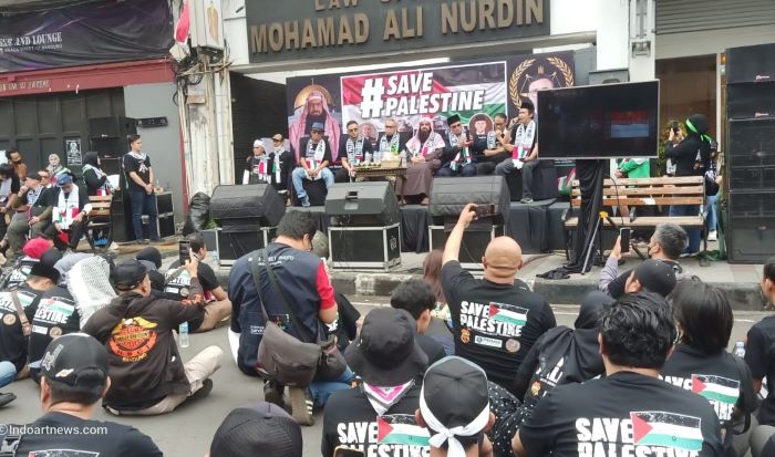 Ratusan Advokat Kota Bandung Gelar Aksi Bela Palestina