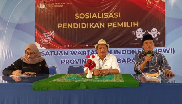 Sambut Pemilu 2024, KPU Gandeng PWI Pokja Kota Bandung Gelar Sosialisasi Pendidikan Pemilih