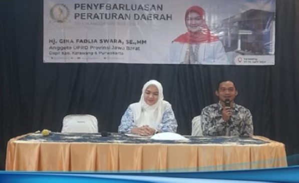 Gina Fadlia Swara Sosialisasikan Penyebarluasan Perda Perlindungan Anak di Karawang
